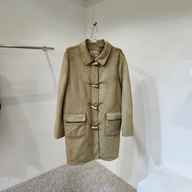 스웨이드 더플 코트