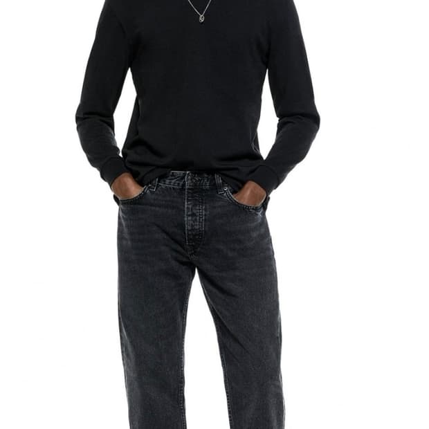 Zara 자라 스트레이트핏 흑청 데님(새상품)