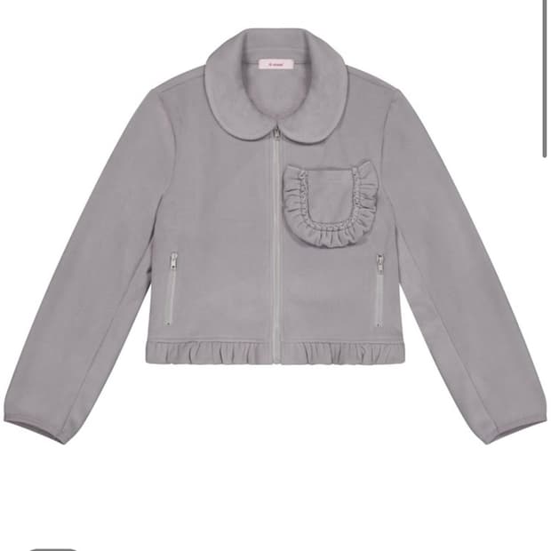 loaxual 프릴포켓자켓 그레이