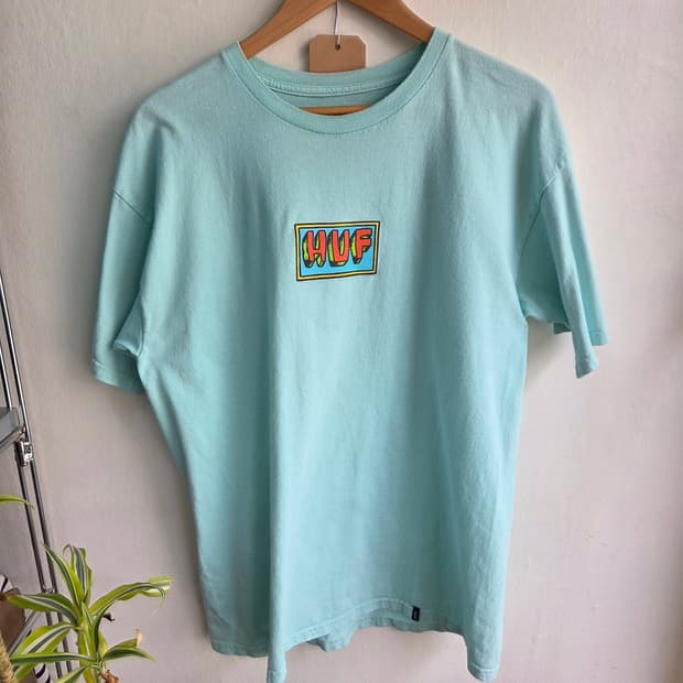 HUF 박스로고 티셔츠