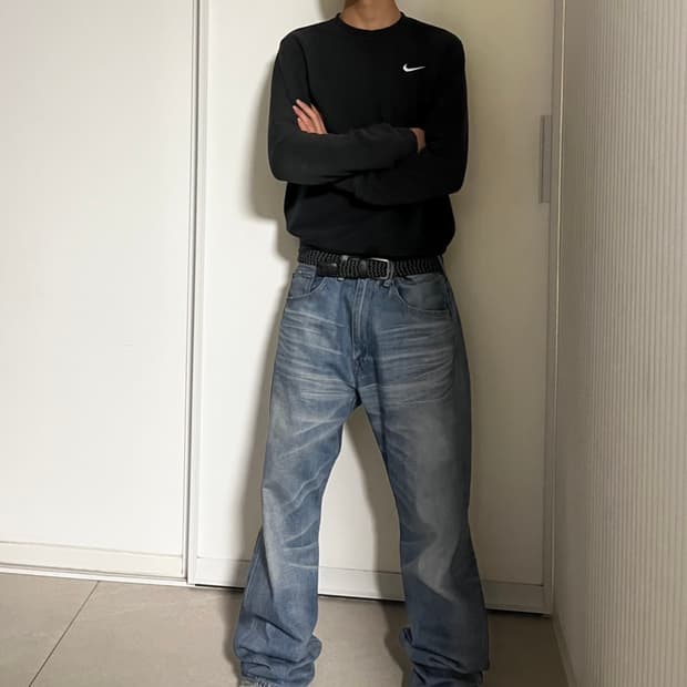 00s bape star denim pants