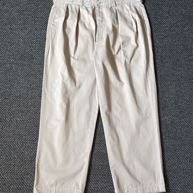 (38) 90s 폴로 랄프로렌 앤드류 더블 플리츠 치노 팬츠