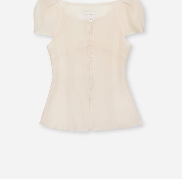 르로망 [FAIRY] Chiffon Puff Volume Blouse