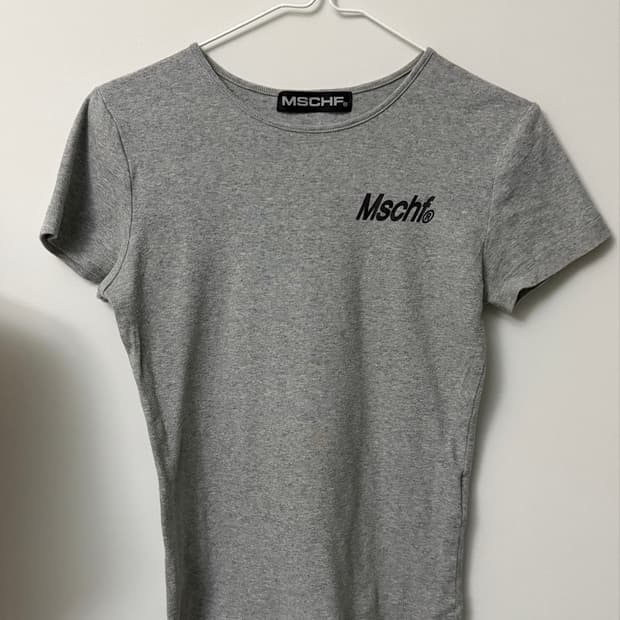 미스치프 22ss sports fitted top grey M