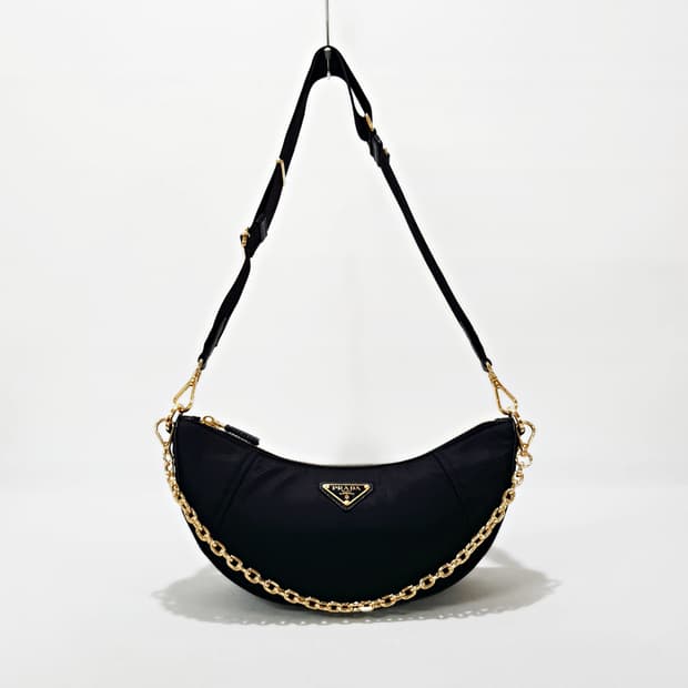 프라다 드뮈룬 리나일론 여성 체인 숄더백 1BH222
