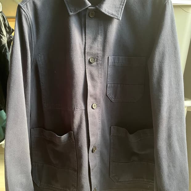 아르켓 오버다이드 트윌 오버셔츠 네이비