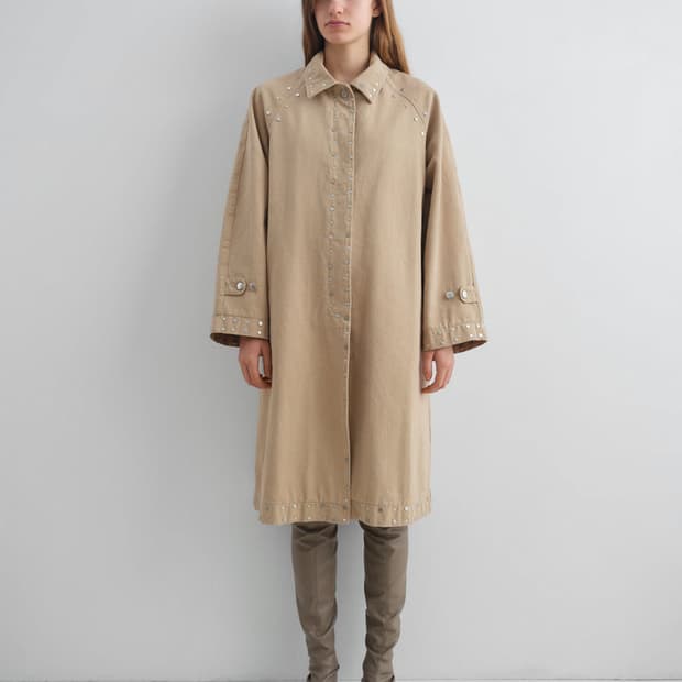 [S,M]기마구아스 Tina 스터드 코트/베이지