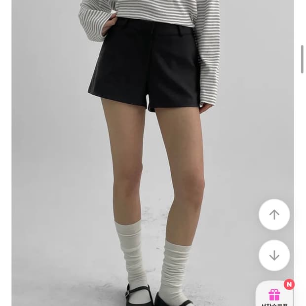 블랙업 비폴렌 숏팬츠 반바지 (S/S) 블랙 S