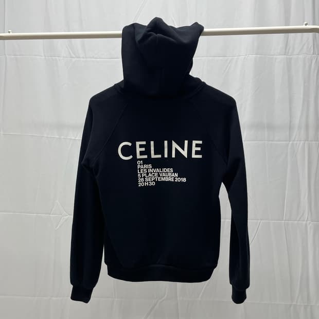 [백화점판] 셀린느 레터링 백로고 후드 티셔츠 [s]