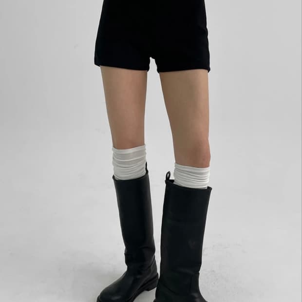 블랙업 프렌느 밴딩 숏팬츠