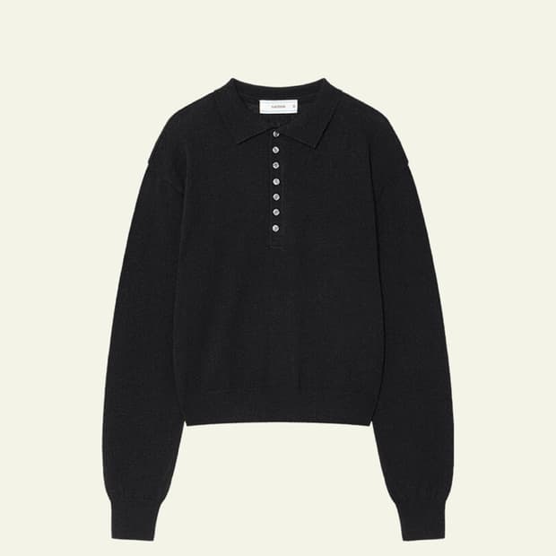 웨이비니스 카라 니트 블랙