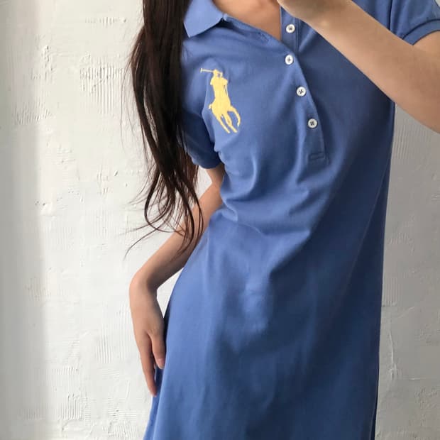 Polo Ralph Lauren 폴로 랄프로렌 우먼 블루 컬러 빅포니 P