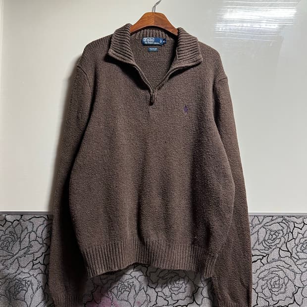 폴로 랄프로렌 반집업 스웨터