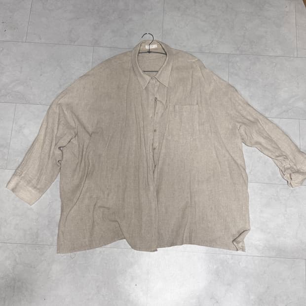 AMU 오버사이즈 린넨셔츠