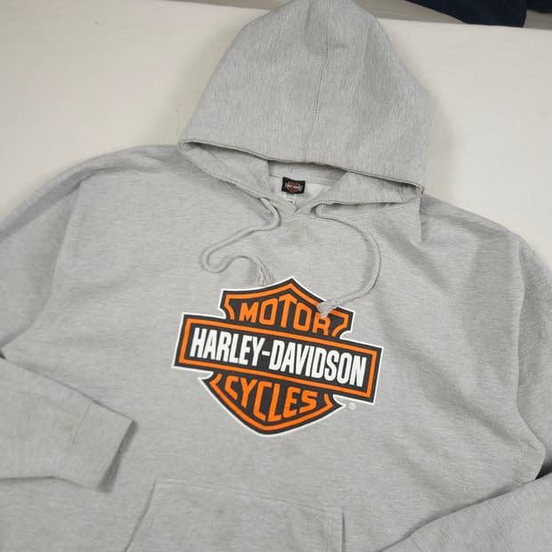 (4XL)할리 데이비슨 시그니처 로고 후드