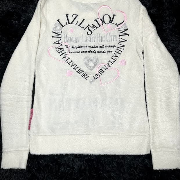 LIZ LISA doll 자수 퍼 롱슬리브