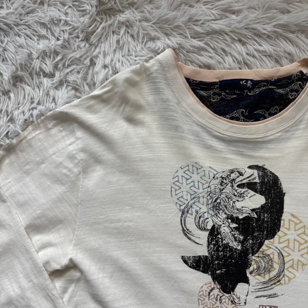 HOKUSAI 일본빈티지 오리엔탈 긴팔 티셔츠 오리엔탈긴팔 빈티지긴팔