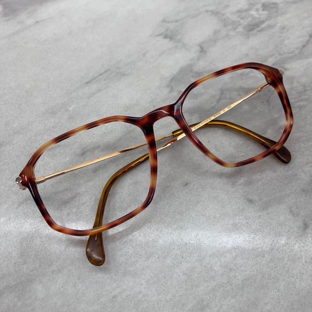 C10 로덴스톡 Rodenstock 레트로 레오파드 스퀘어 뿔테 안경