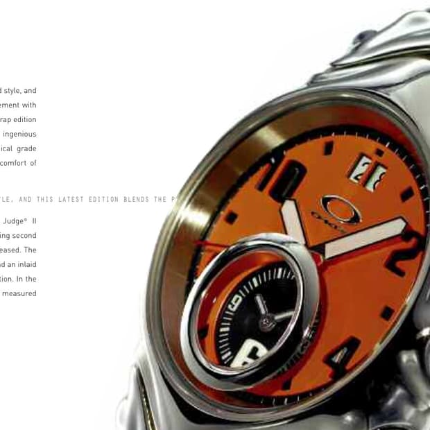 Oakley Judge 2 Cooper Orange Metal watch
