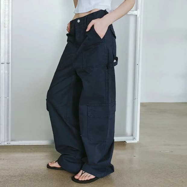 플리즈프로젝트 레귤러 카펜더 팬츠 네이비