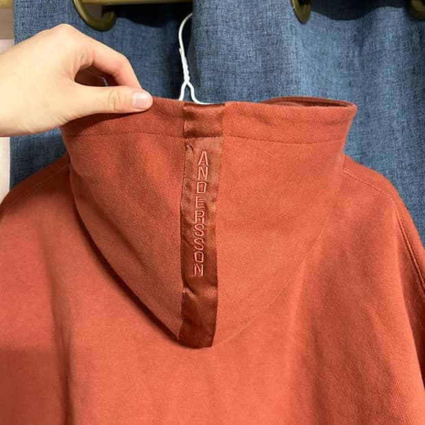 엔더슨벨 반집업 후드