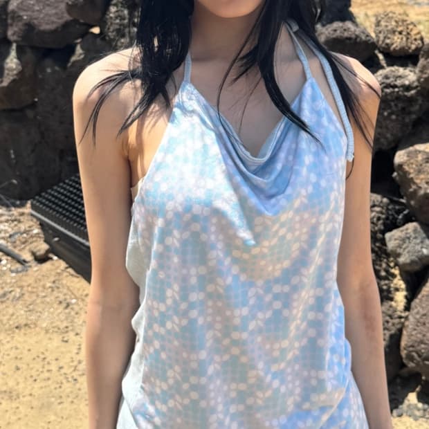 (새상품) 인앤양인하모니 Reversible halter top