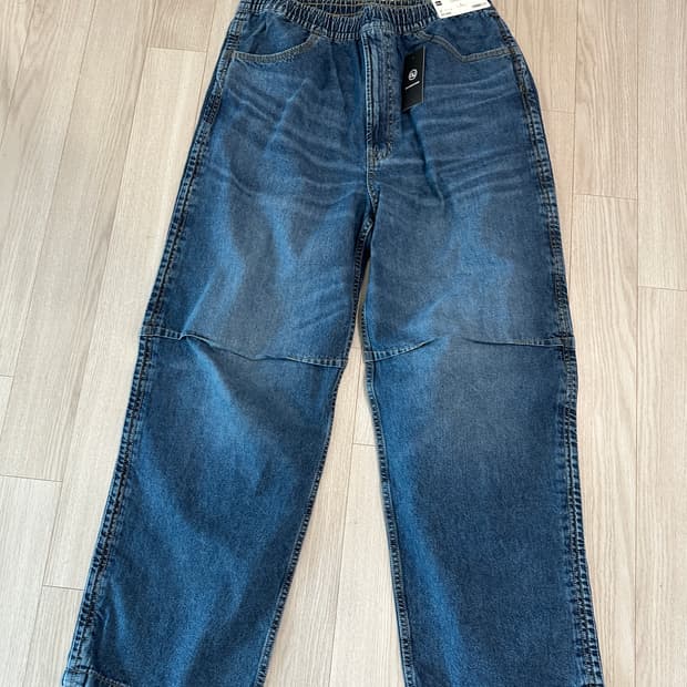 GU 지유 언더커버 데님 이지 팬츠 블루 L
