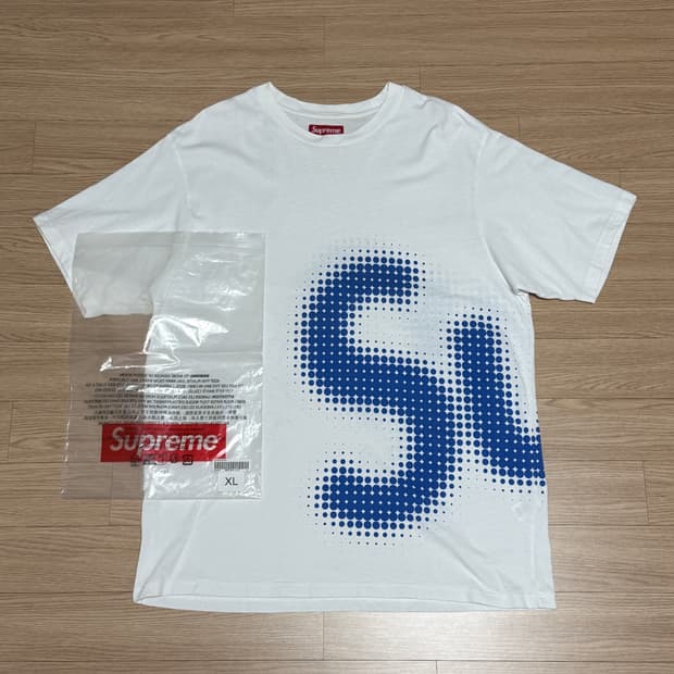 슈프림 24SS 할프톤 반팔 티셔츠 XL