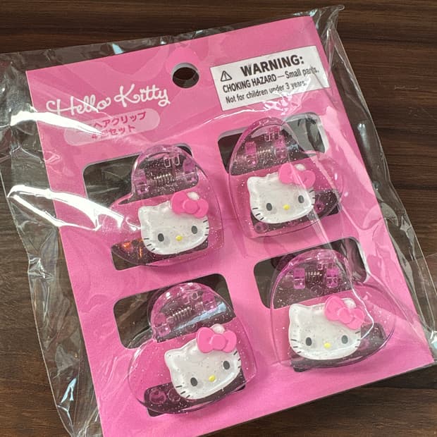 헬로키티 헤어핀 4p