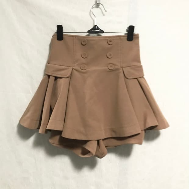 빈티지 라떼갸루 카라멜 큐롯 스커트 팬츠