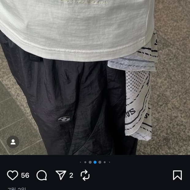 산산기어 나일론 팬츠 블랙