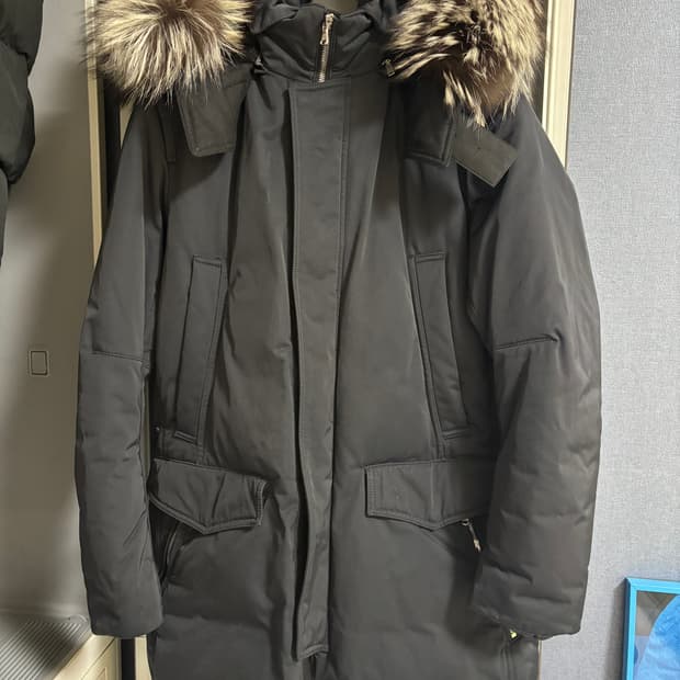 질스튜어트 폭스퍼 패딩 M사이즈