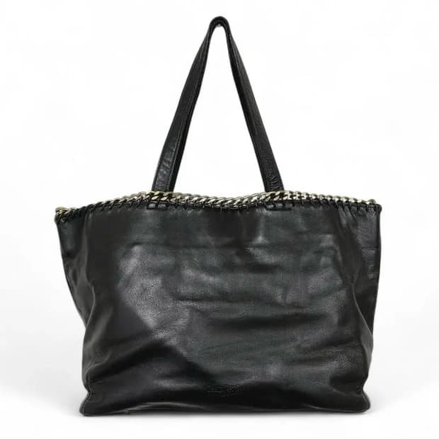 장폴고티에 골드체인 소가죽 토트백 y2k
