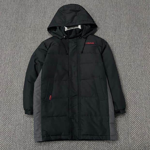 헤드 자수 로고 패딩 v0135