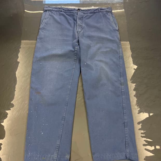 OLD VINTAGE HARD FADED 빈티지프렌치워크팬츠