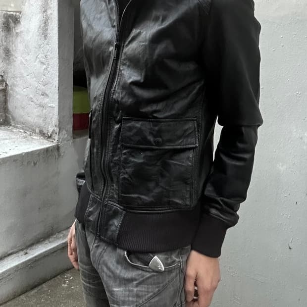 *rare* 2000s 히스테릭글래머 락시크 블랙 레더자켓