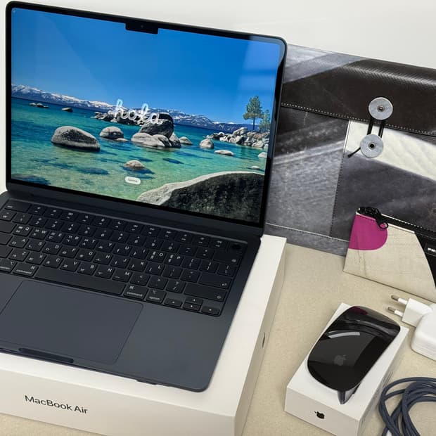 맥북 에어 m3 13인치(S급) + 매직마우스,프라이탁 슬리브(모두S급)