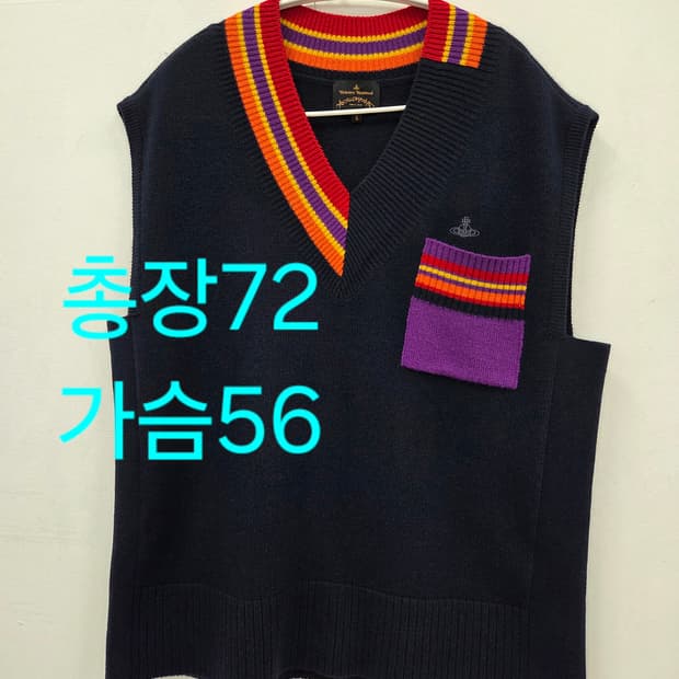 S 비비안웨스트우드 오버핏 앵글로매니아 니트 베스트