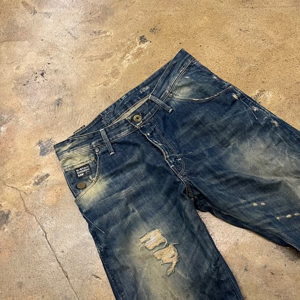 [정품/30] G-STAR RAW 데미지 워싱 청바지 b14