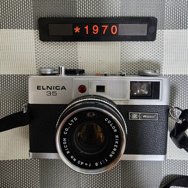 리코 엘리카 35 필름카메라 실버바디