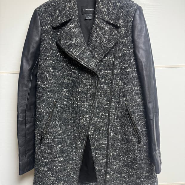 클럽모나코 레더소매 반코트 S