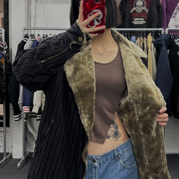 리바이스 스트라이프 코듀로이 자켓