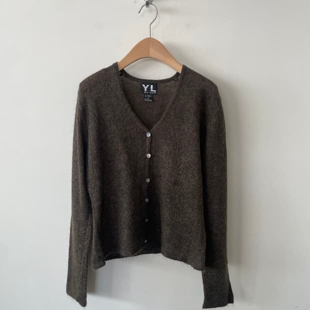 vintage mohair v-neck cardigan