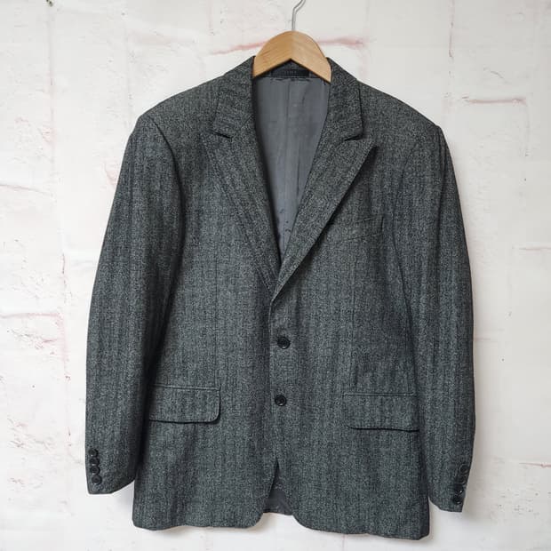 타임 남성 헤링본 자켓