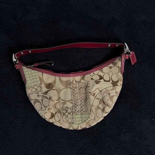 코치 시그니처 숄더백 패치워크 Y2k