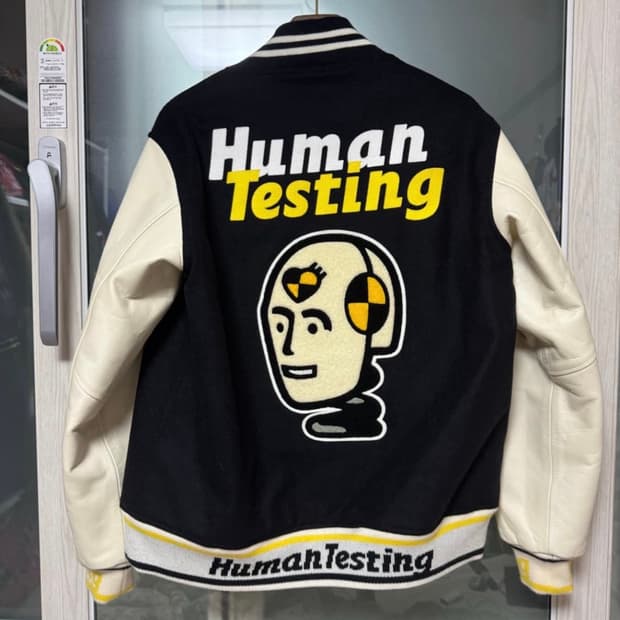 급처 XL 휴먼메이드 x asap rocky 바시티 자켓