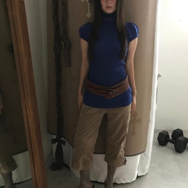 vintage corduroy button pants (29inch)