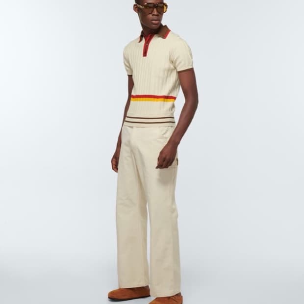 웨일즈보너 오프화이트 선 폴로 셔츠 xl