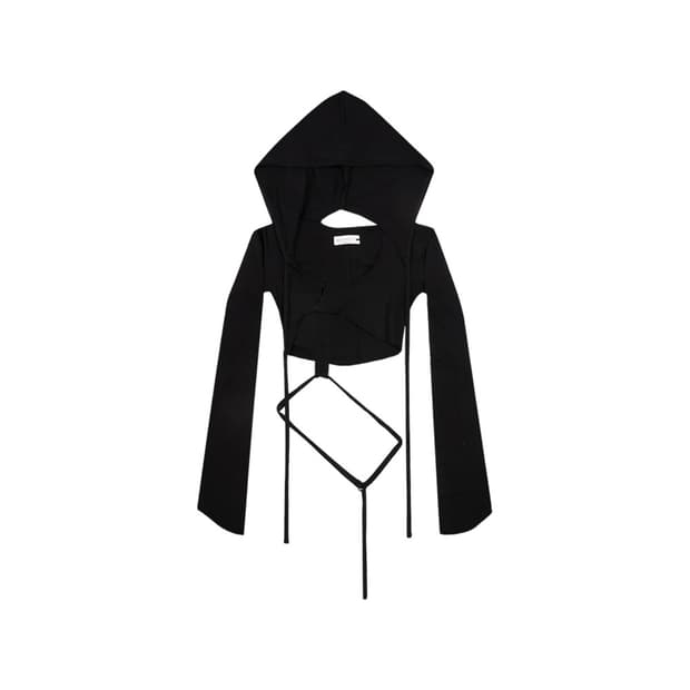 aesynctx HOODED CARDIGAN BLACK - S