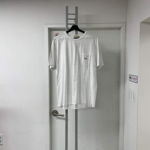 메종키츠네 반팔 티셔츠 화이트 XXL